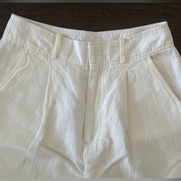 Apiece Apart - Bari Cropped Trouser -  Cream Sz 6 - Picture 5 of 6